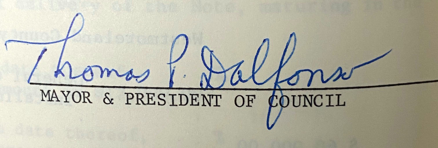 Mayor Dalfonso, 1972-1977