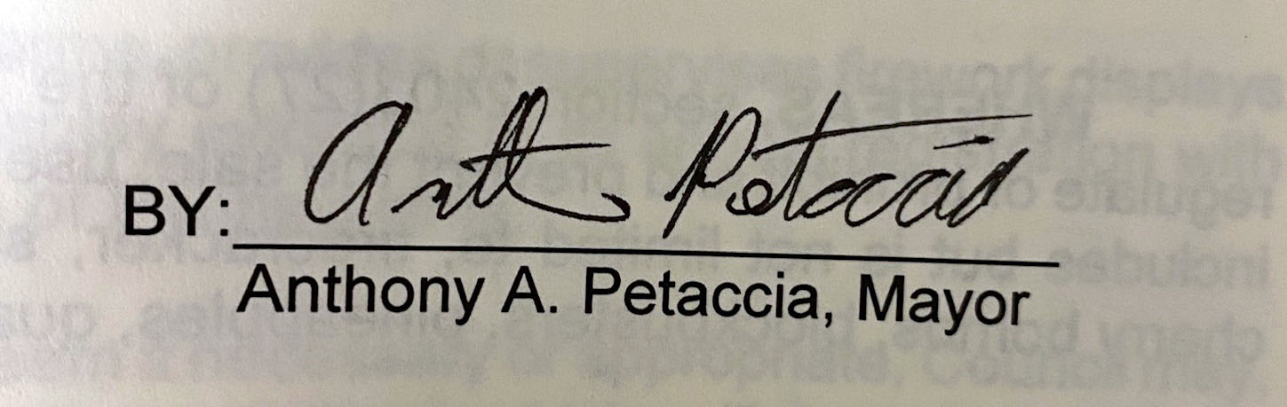 Mayor Petaccia, 2006-2009